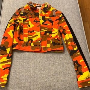 Camouflage jean jacket